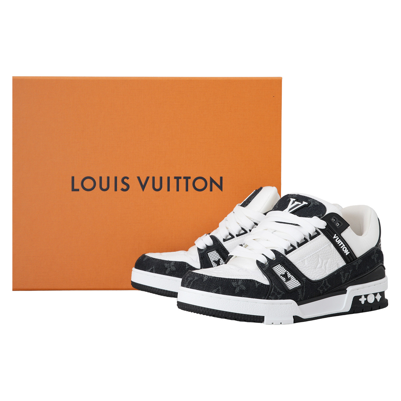 LOUIS VUITTON(USED)루이비통 1A9JG6 LV 트레이너 스니커즈 # 6.5